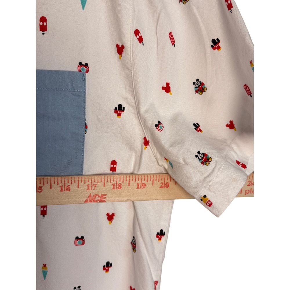 Disneycore Vacation Dadcore Mickey Mouse Ice Cream Button Up Shirt M Resort - Picture 4 of 12